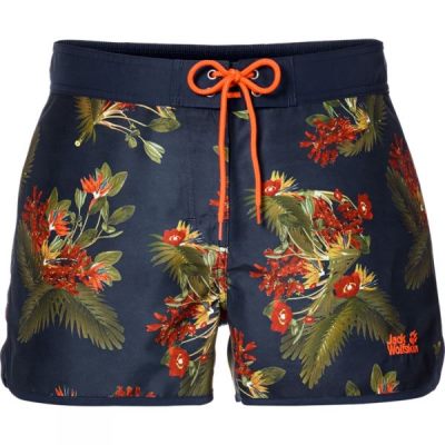 Pantalones Cortos Jack Wolfskin Paradise Mujer Azules / Verde - Chile NZB769208